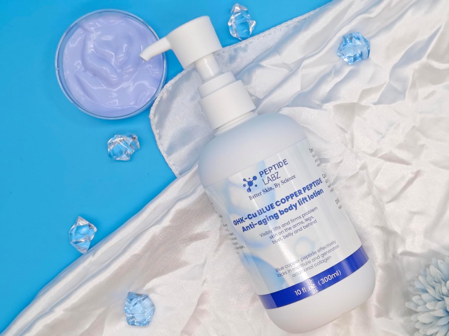 Copper Peptide & Hyaluronic Acid - Body Lotion - Anti-Aging, Skin Firming & Hydrating Formula, 10 Fluid Ounce